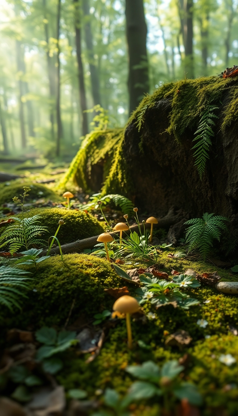 iPhone Luxe Spring Forest Floor Exquisite Background